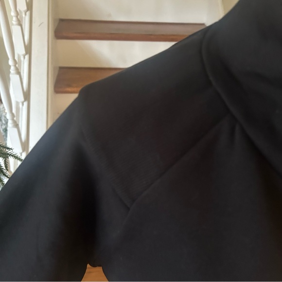 NWT Advance by Verve Black Sweatshirt Funnel Neck M Sporty Activewear Ribbed - Picture 8 of 15